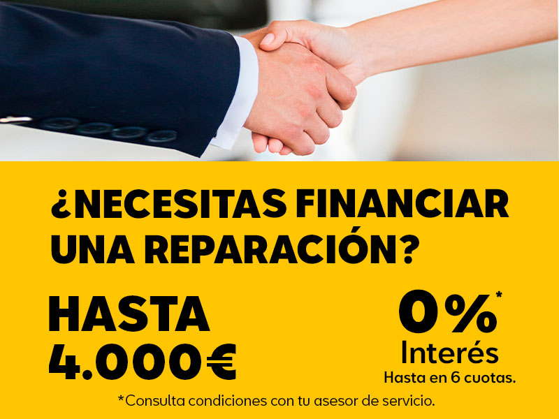 Financia la reparación de tu SEAT desde 60€ hasta 4.000€ al 0% en Ancrisa