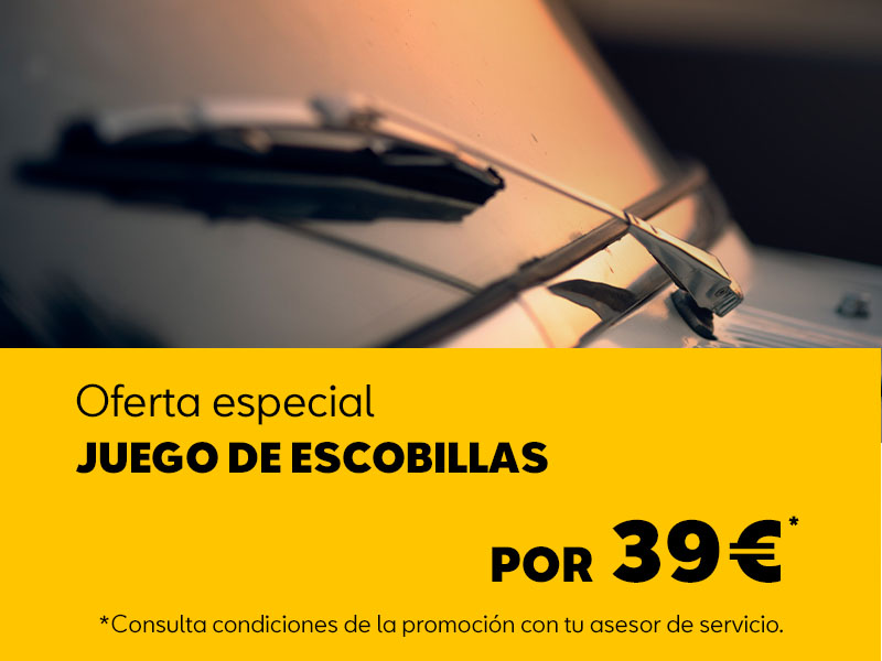 Juego de escobillas limpiaparabrisas por 39 € en SEAT Ancrisa