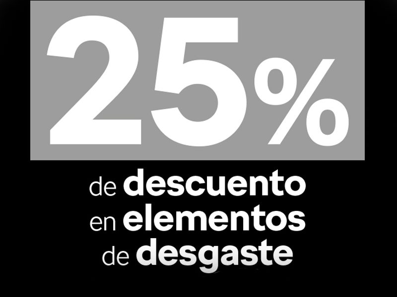 ELEMENTOS DESGASTE 25% DESCUENTO